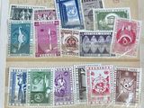 a lot of different stamps on a piece of paper