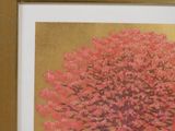 a picture of a picture of a pink tree in a frame