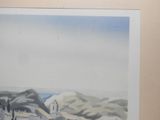 a picture of a picture of a house in the mountains