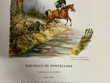 a book with a picture of a man riding a horse