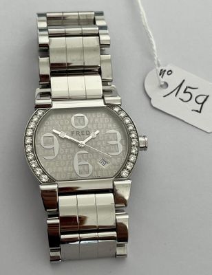 Montre en acier, signée - FRED Paris - MOVE 1 - Grand Modèle…