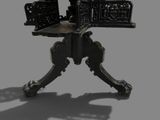 a small table with a mirror on top of it