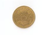 an image of a gold coin on a white surface