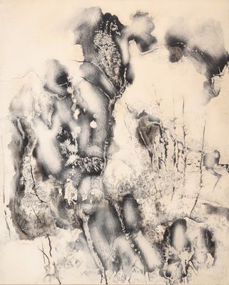 un dessin en noir et blanc représentant un homme et un chien