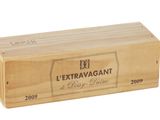 wooden box of extravagant for sale on a white background