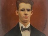 portrait d'un jeune homme vêtu d'un smoking et d'un nœud papillon