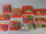 a lot of small toys that are sitting on a table