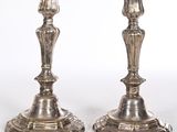 paire de chandeliers anciens en argent