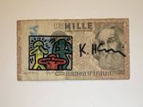 a picture of a picture of a man and a woman on a bank note