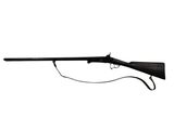 un fusil noir sur fond blanc, avec une arme à feu au premier plan
