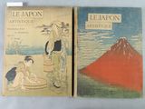 deux livres consacrés à l'art japonais, dont l'un représente une femme et l'autre un homme
