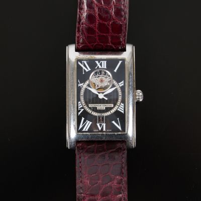 FREDERIQUE CONSTANT. Bracelet-montre d'homme rectangulaire e… - Photo 1