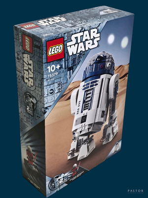 une boîte sur laquelle figure une figurine Lego Star Wars