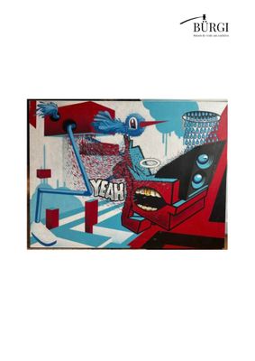 une image d'une peinture sur un mur