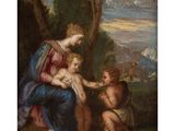 an image of a painting of a woman holding a child