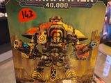 a box of warhammer toys on display in a store
