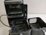a toaster oven and a toaster oven sitting on a counter