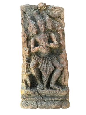 statue of a man and a woman riding on a horse