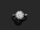 une bague en diamant à une seule pierre, par van cleef