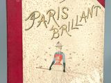 un vieux livre avec le dessin d'une femme en robe