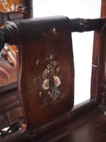 Paire de fauteuils XIXème Chine du Sud en bois exotique ajou… (photo 3)