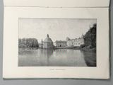 a picture of a picture of a castle on the water
