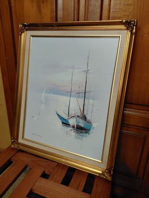 a picture of a picture of a boat in the water