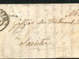 a close up of a piece of paper with a stamp on it