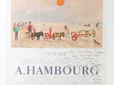 an image of a poster of a group of people on a beach