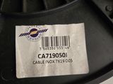 a close up of a label on a plastic spool