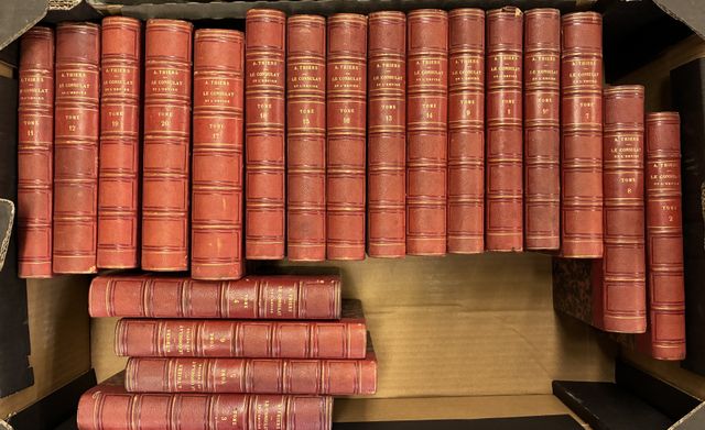 THIERS : Histoire du CONSULAT et de l’EMPIRE faisant suite à la R...