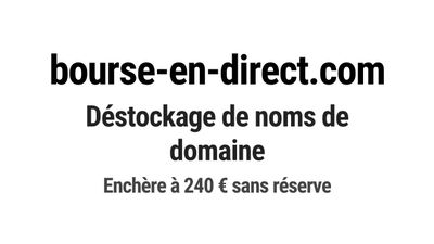 Nom de domaine bourse-en-direct.