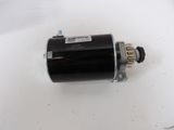 a black motor on a white surface with a white background