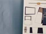 a picture of a book with a cut out of it