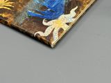 a picture of a book with a blue bird on it