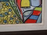 a picture of a painting on the wall of a house