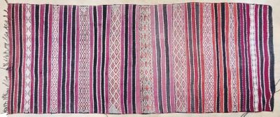 Tapis nomade style kilim, noué main.
