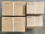 several boxes are stacked on top of each other on the floor