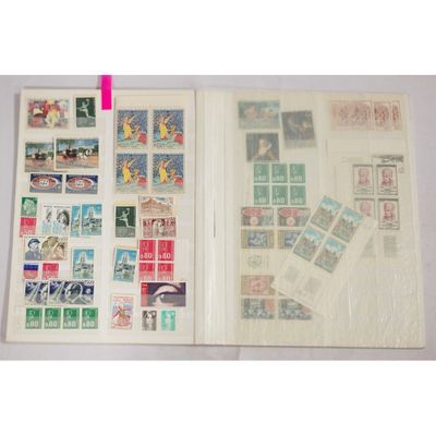 a picture of a book with a lot of stamps on it