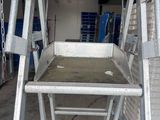 an image of a metal work platform in a garage
