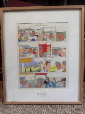 a picture of a picture of a comic strip in a frame