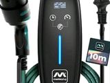 une image représentant un chargeur électrique auquel est branché un câble