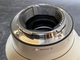 a close up of a camera lens on a table