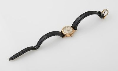 an image of a wrist watch with a black strap