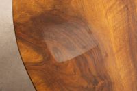 Table console demi-lune en noyer et placage de noyer, forman… (photo 3)