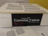 a box of electrodes sitting on top of a table