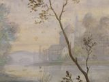 a picture of a painting on the wall of a house