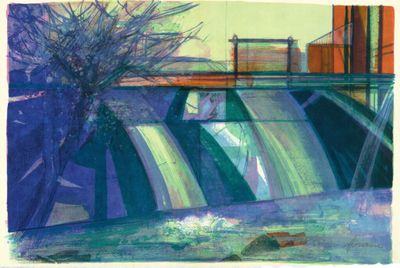 Camille HILAIRE (1916-2004) - Le confluent de la Weiss et de…