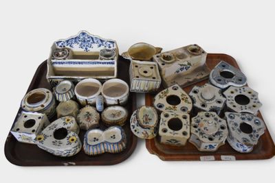 a tray with a lot of different items on it
