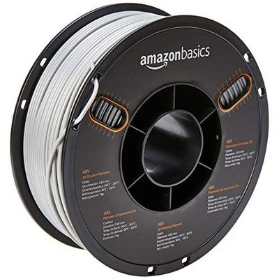 Filament PLA AmazonBasics, 1,75 mm, blanc, 1 kg